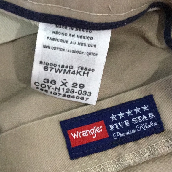 Wrangler 5 star Premium khakis - Picture 2 of 4